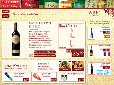 Sistema Vinhos Duty Free Shopping